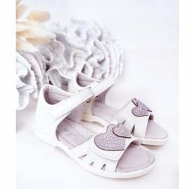 PE1 Sandalias Infantiles Blancas Con Velcro My Heart blanco 1 PE1 Sandalias Infantiles Blancas Con Velcro My Heart blanco 1