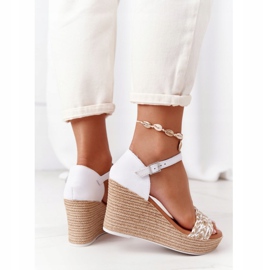 Sandalias Cuña Piel Maciejka L4869-11 Blanco 5