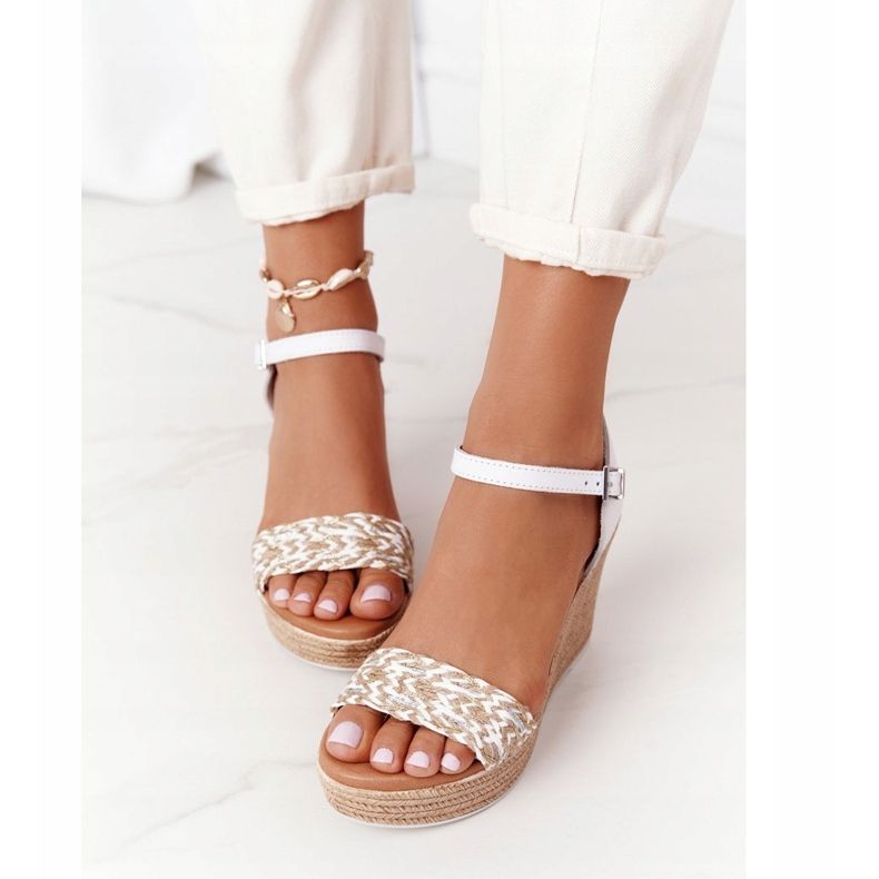 Sandalias Cuña Piel Maciejka L4869-11 Blanco 1