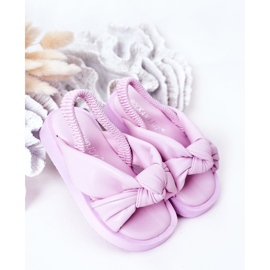 FR1 Sandalias Infantiles Con Chicle Violeta De Canalé púrpura 2