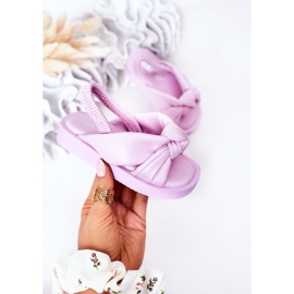 FR1 Sandalias Infantiles Con Chicle Violeta De Canalé 3