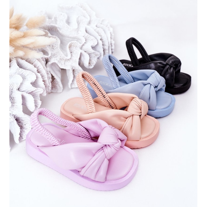 FR1 Sandalias Infantiles Con Chicle Violeta De Canalé púrpura 1