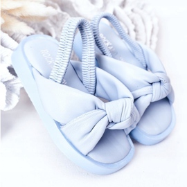 FR1 Sandalias para niños con chicle azul de canalé 2