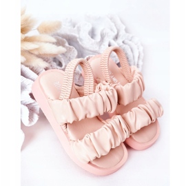 FR1 Sandalias Infantiles Con Canalé Rosa Dulzura 2