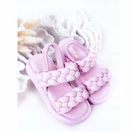 FR1 Sandalias Infantiles Con Cutie-Pie Violeta De Canalé púrpura 2