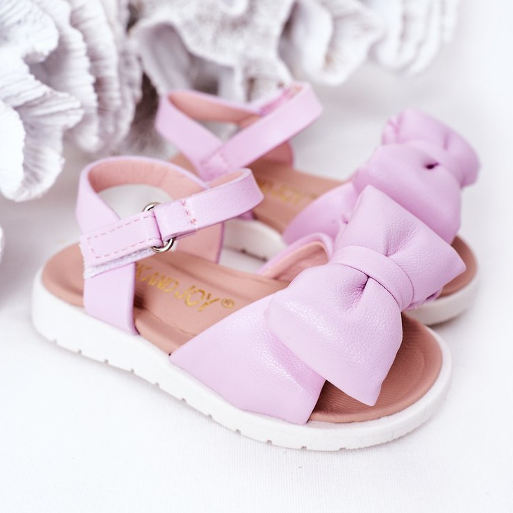 FR1 Sandalias Infantiles Con Lazo Violeta Abbie 1 FR1 Sandalias Infantiles Con Lazo Violeta Abbie 1