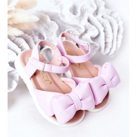 FR1 Sandalias Infantiles Con Lazo Violeta Abbie 2 FR1 Sandalias Infantiles Con Lazo Violeta Abbie 2