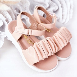 FR1 Sandalias Infantiles Con Velcro Rosa Aimy 2