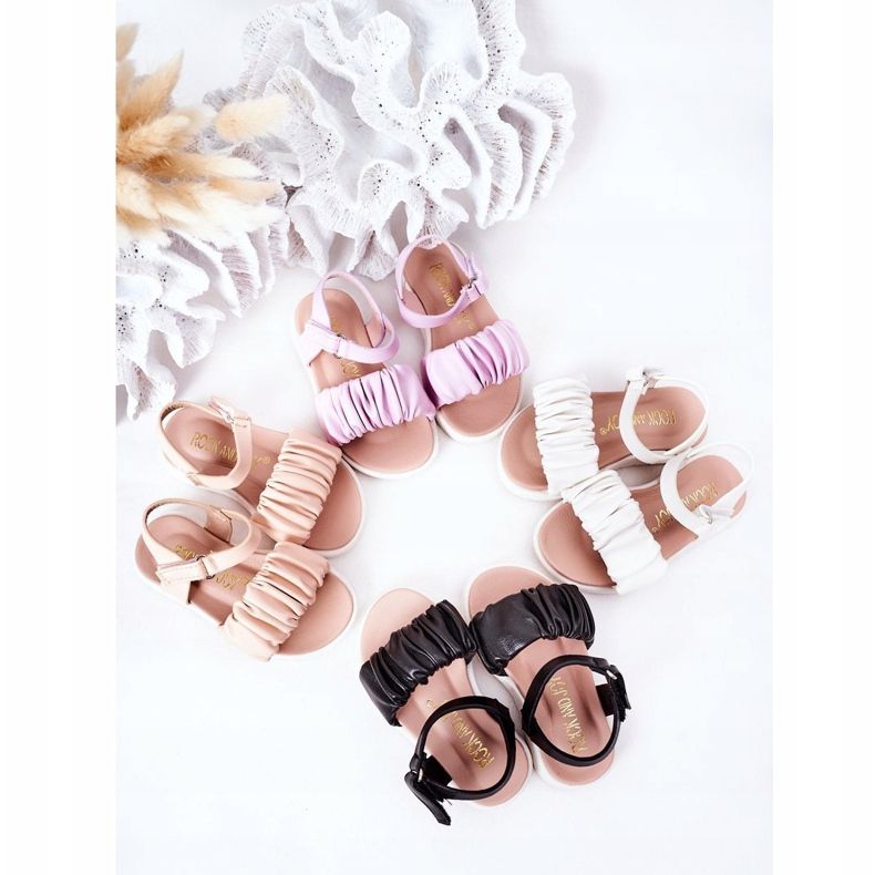 FR1 Sandalias Infantiles Con Velcro Rosa Aimy 1