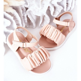 FR1 Sandalias Infantiles Con Velcro Rosa Aimy rosado 4