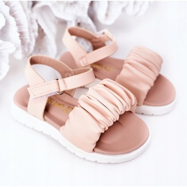 FR1 Sandalias Infantiles Con Velcro Rosa Aimy rosado 5