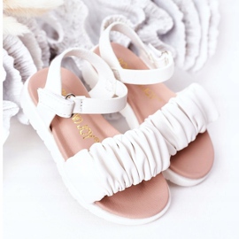 FR1 Sandalias Infantiles Con Velcro Blanco Aimy 2