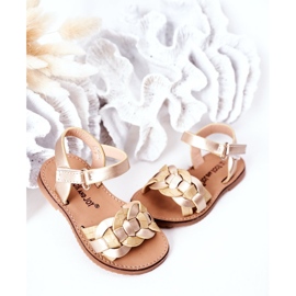 Sandalias para niños con estampado de serpiente Golden Baxlee dorado 4