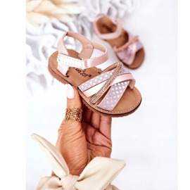 FR1 Sandalias Infantiles Con Lentejuelas Rosa Becky rosado 3