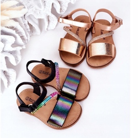 FR1 Sandalias Infantiles Con Lentejuelas Negro Blake ['negro', 'multicolor'] 1