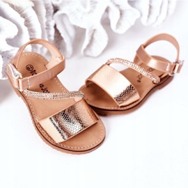 FR1 Sandalias Infantiles Con Lentejuelas Oro Rosa Blake dorado 3