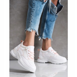 SHELOVET Zapatillas blancas con estilo blanco 1