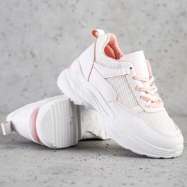 SHELOVET Zapatillas blancas con estilo blanco 2
