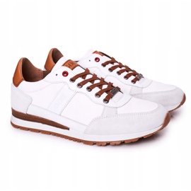 Zapatillas deportivas de hombre GOE HH1N4054 Zapatillas blancas blanco 6
