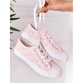 PS1 Zapatillas Logged para mujer Blanco-Rosa Day Off rosado 3