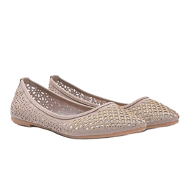 Bailarinas Porto Novo beige calado 1