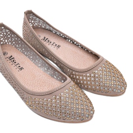 Bailarinas Porto Novo beige calado 2