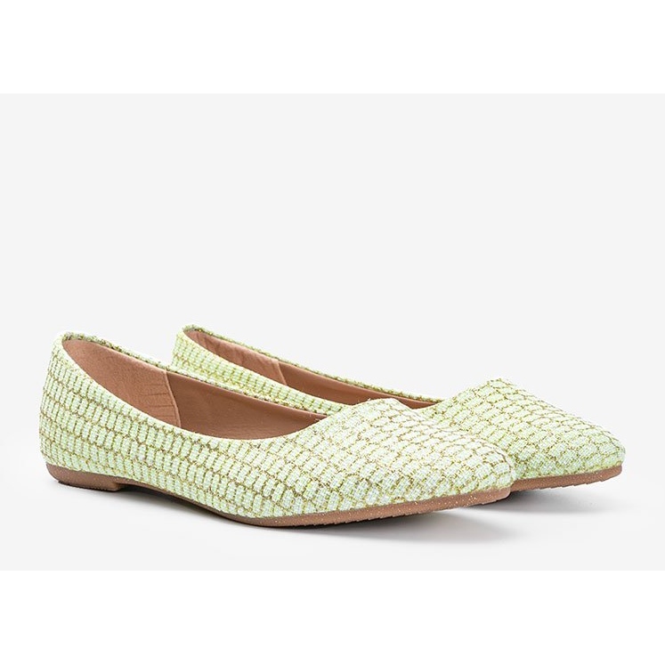 Bailarinas Rios verde brillante 1 Bailarinas Rios verde brillante 1