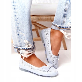 Bailarinas azules ecológicas de piel Rio Flore plata 4 Bailarinas azules ecológicas de piel Rio Flore plata 4