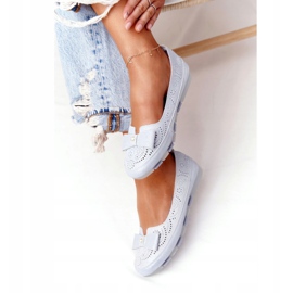 Bailarinas azules ecológicas de piel Rio Flore plata 2 Bailarinas azules ecológicas de piel Rio Flore plata 2