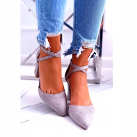 PS1 Zapatos de salón con tacón para mujer en gris Spitz Cosmo 3 PS1 Zapatos de salón con tacón para mujer en gris Spitz Cosmo 3