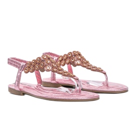Chanclas Barbados rosa brillante rosado 2