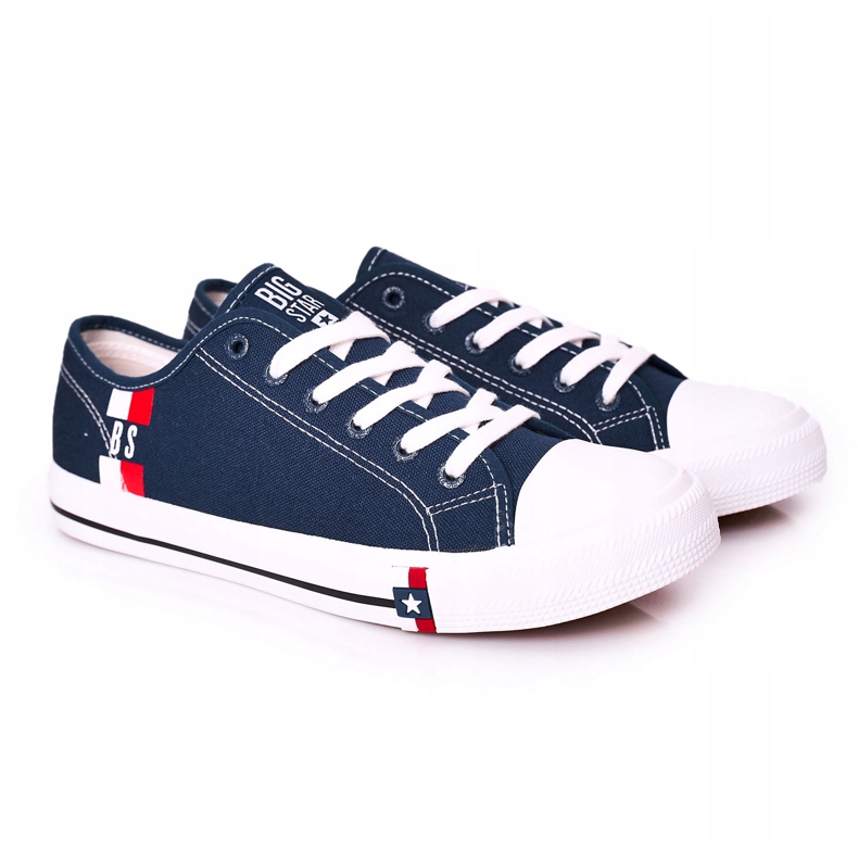 Zapatillas de hombre Big Star HH174326 Azul marino 4