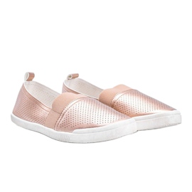 Zapatos deportivos Nassau Gold calados sin cordones dorado 2