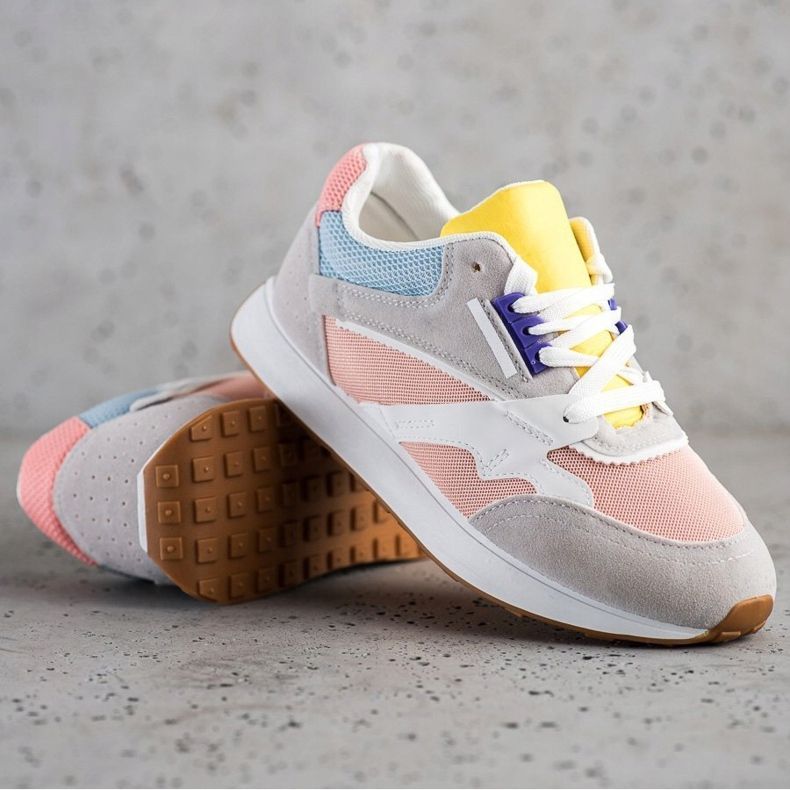 SHELOVET Zapatos deportivos coloridos rosa multicolor 1