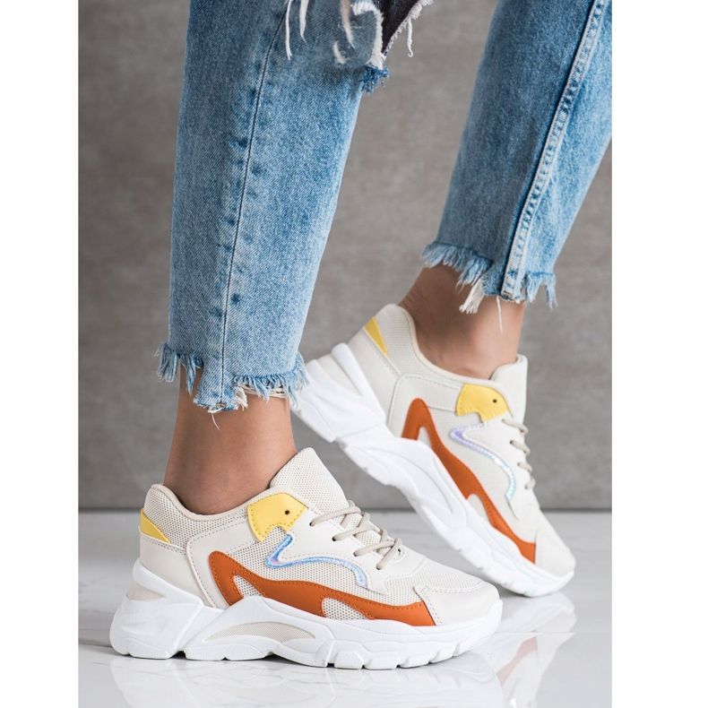 SHELOVET Zapatillas Casual Beige multicolor 1