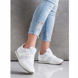 SHELOVET Zapatos deportivos con malla blanco 3