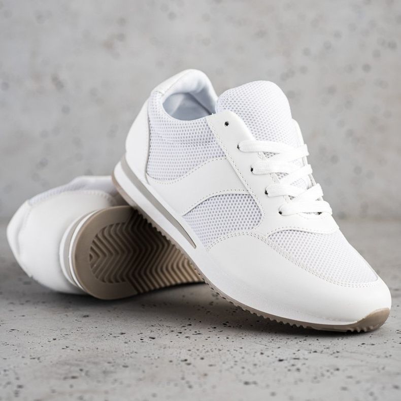 SHELOVET Zapatos deportivos con malla blanco 1 SHELOVET Zapatos deportivos con malla blanco 1