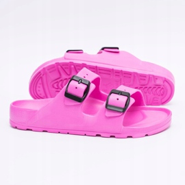 Flameshoes Pantuflas de jardín rosa claro para mujer 1