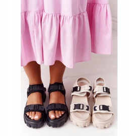 PS1 Sandalias en la plataforma negra masiva Fly High negro 1