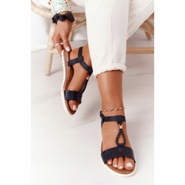 PE1 Sandalias planas de mujer Willow Black negro 3