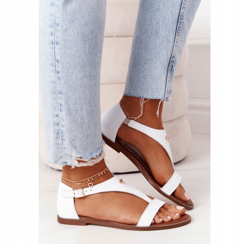 Sandalias Mujer Piel Nicole 2648 Blanco 1