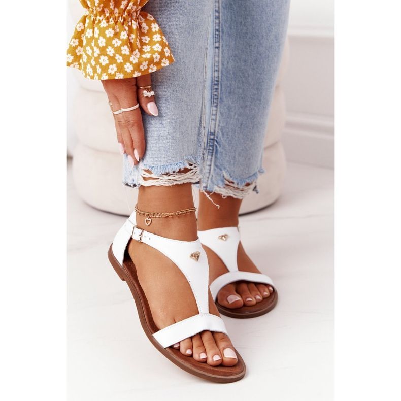 Sandalias Mujer Piel Nicole 2648 Blanco 2