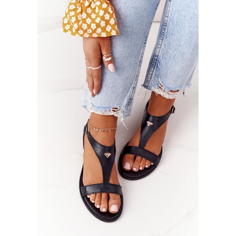 Sandalias Mujer Piel Nicole 2648 Negro 1