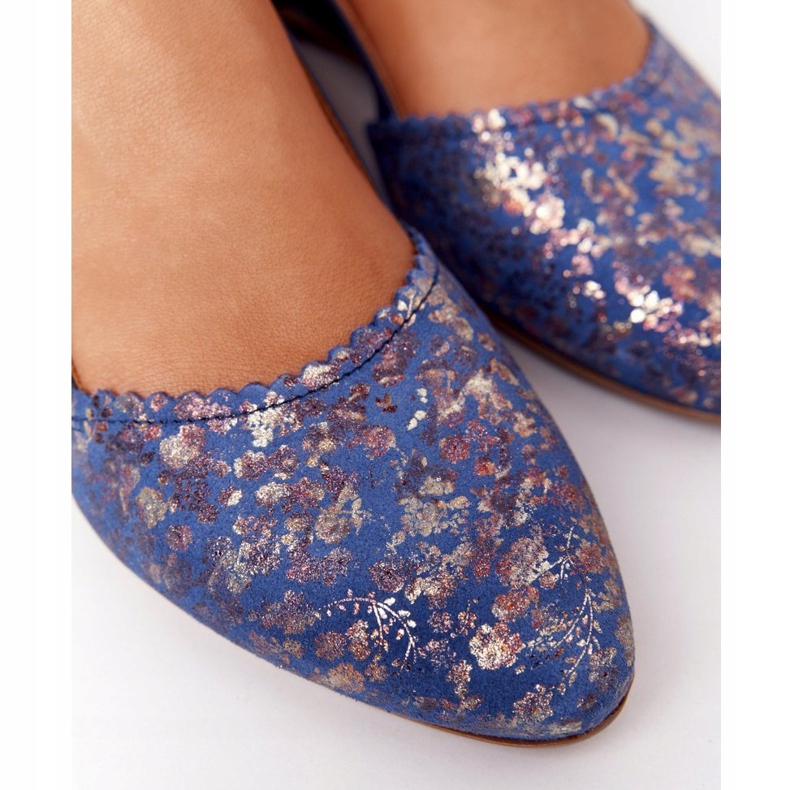 Maciejka 4972A-17 Bailarinas de Piel Azul Marino 1