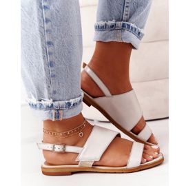 Maciejka 05167-25 Sandalias de piel dorada dorado 4