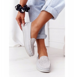 Mocasines en Piel Mujer S.Barski 97630 Gris 5