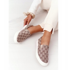 Zapatillas de deporte logged para mujer Slip-On Khaki Challenge marrón 5