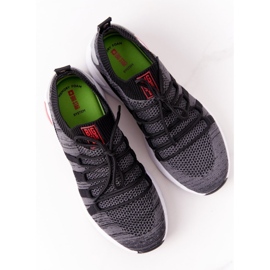 Zapatillas deportivas de mujer Memory Foam Big Star HH274532 Gris oscuro blanco 6