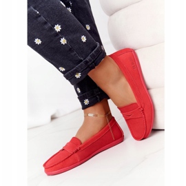 Mocasines de Ante de Mujer Big Star HH274668 Coral rojo 4