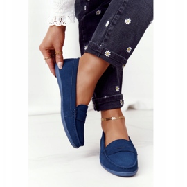 Mocasines Mujer Ante Big Star HH274663 Azul Marino 3